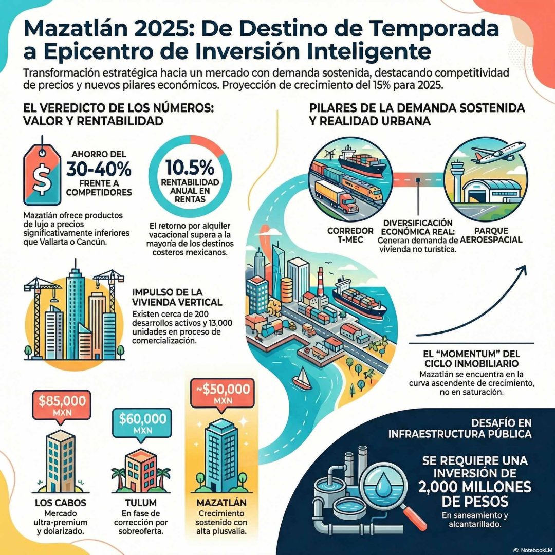 Mazatlán 2025: de destino de temporada a epicentro de inversión inteligente